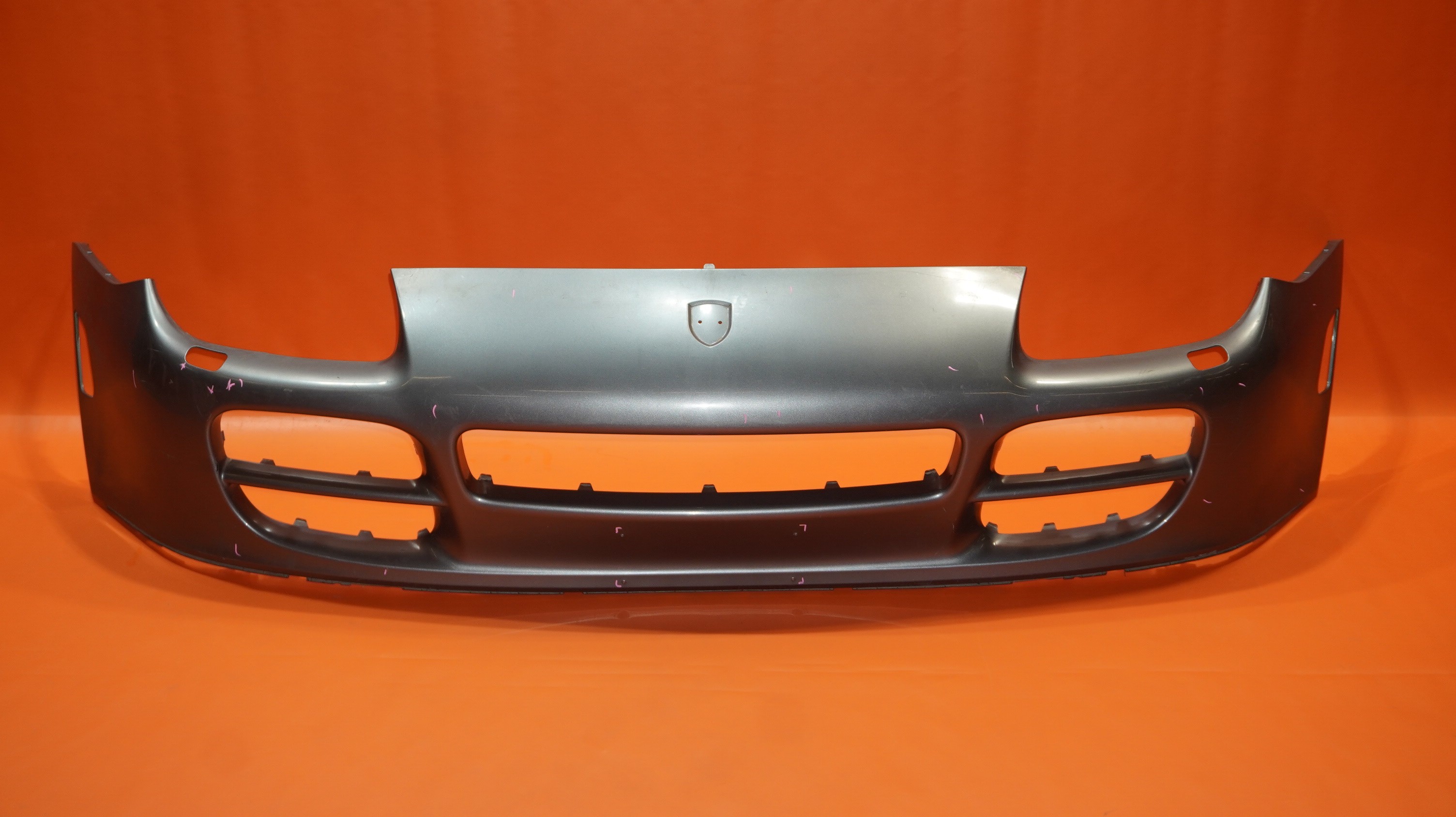 PORSCHE CAYENNE S FRONT BUMPER 2003 2004 2005 2006 7L5807221 GRAY OEM