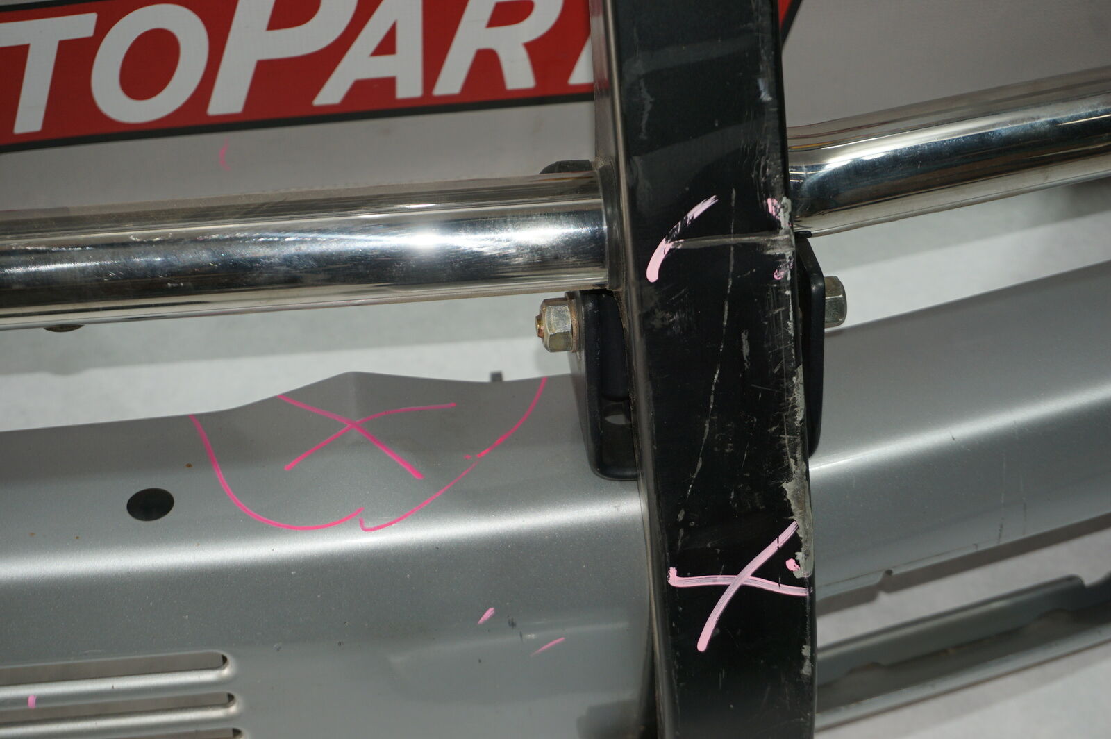 thumbnail image 2 of Rear Left Bumper End Cap For Mercedes G550/G500 2007-2015 – Primed W/ Park Assist Holes 2 of 3