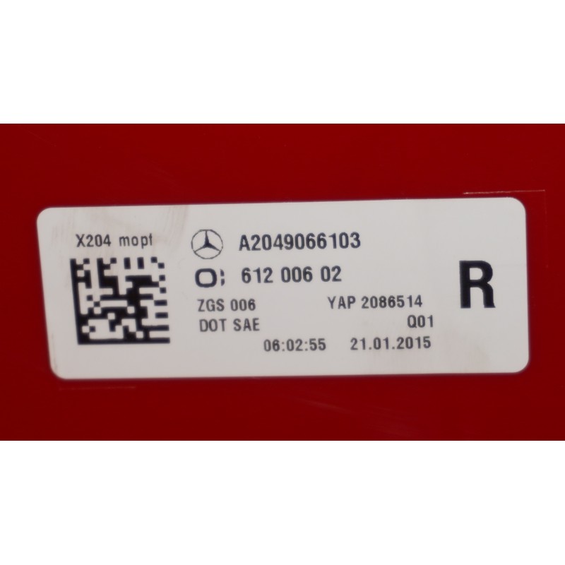 Genuine Mercedes-Benz Right Tail Light For GLK-Class GLK350 2010-2012 – LED
