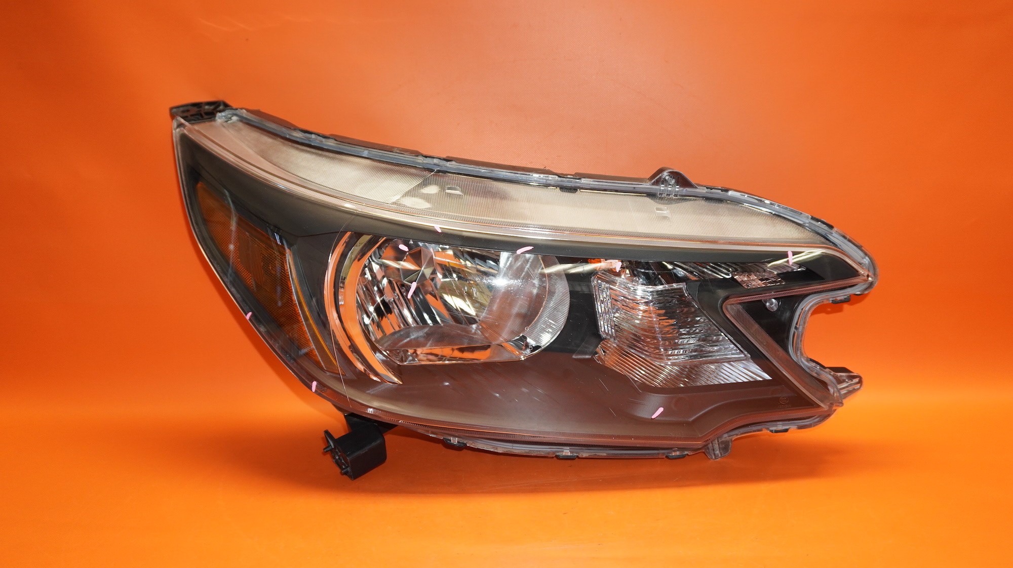 Auheadmotor OE Style Left Driver Side Headlight For 2012-2014 Honda CR-V – Halogen, Black Housing, DOT/SAE Certified