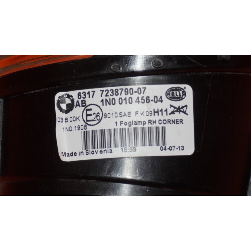 BMW X5 FOG LIGHT RIGHT PASSENGER 2014 2015 2016 63177238790M X3 F15