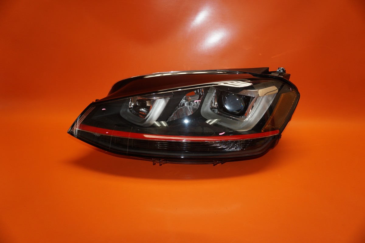 VW GOLF GTI HEADLIGHT LEFT DRIVER 2015 2016 2017 BI XENON 56M941753A OEM