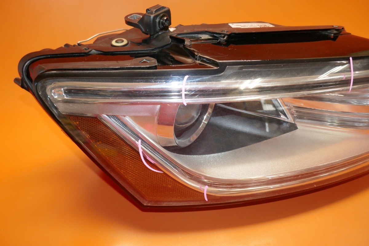 AUDI Q5 HEADLIGHT RIGHT PASSENGER 2013 2014 2015 2016 BI XENON LED