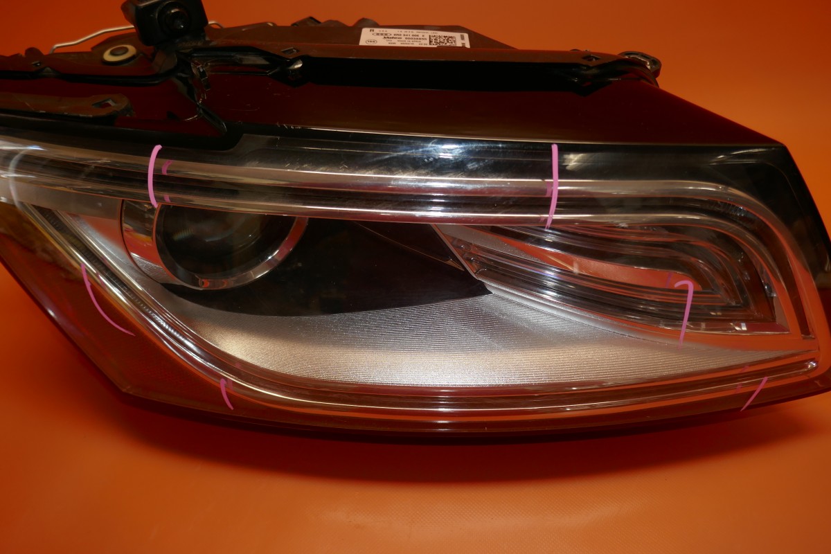 AUDI Q5 HEADLIGHT RIGHT PASSENGER 2013 2014 2015 2016 BI XENON LED