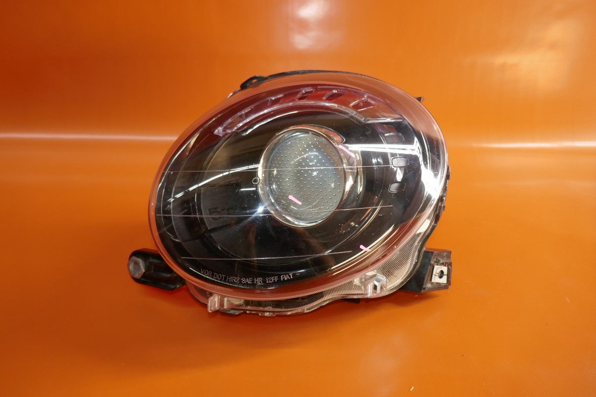 FIAT 500 HEADLIGHT LEFT DRIVER HALOGEN 2013 2014 2015 2016 2017