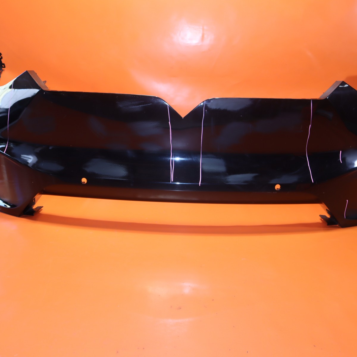 thumbnail image 2 of KARPAL Front Bumper Grille Closing Panel Cover For Tesla Model X 2016-2020 – Black Plastic, Polished Finish (1047740-00-H) 2 of 3