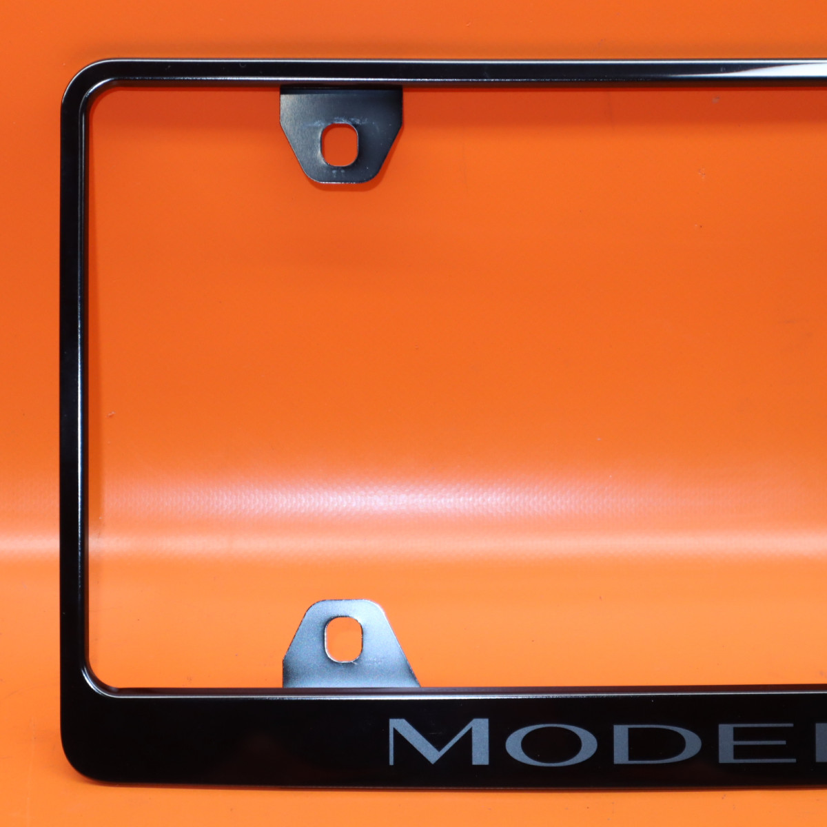 thumbnail image 2 of Shiny Chrome License Plate Frame For Tesla Model S – Made In USA, Metal Construction 2 of 3